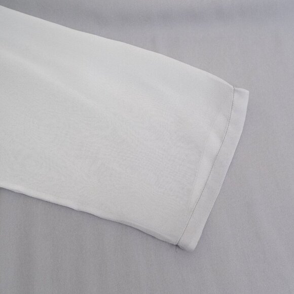 ✨ Eileen Fisher Sheer Silk Top Tunic Oversized Pearl Water Lagenlook Gray - Picture 9 of 16